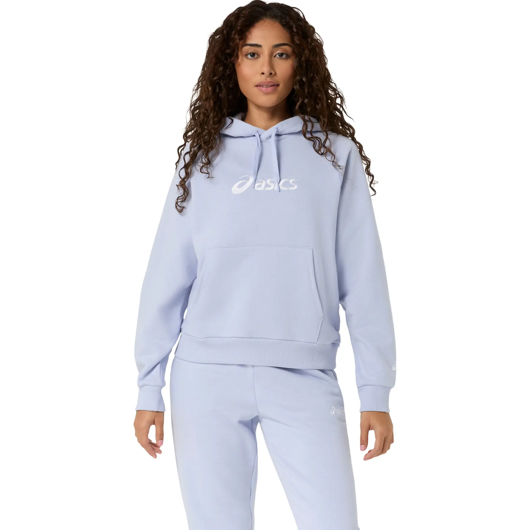 Dames sweatshirt met logo en capuchon Asics