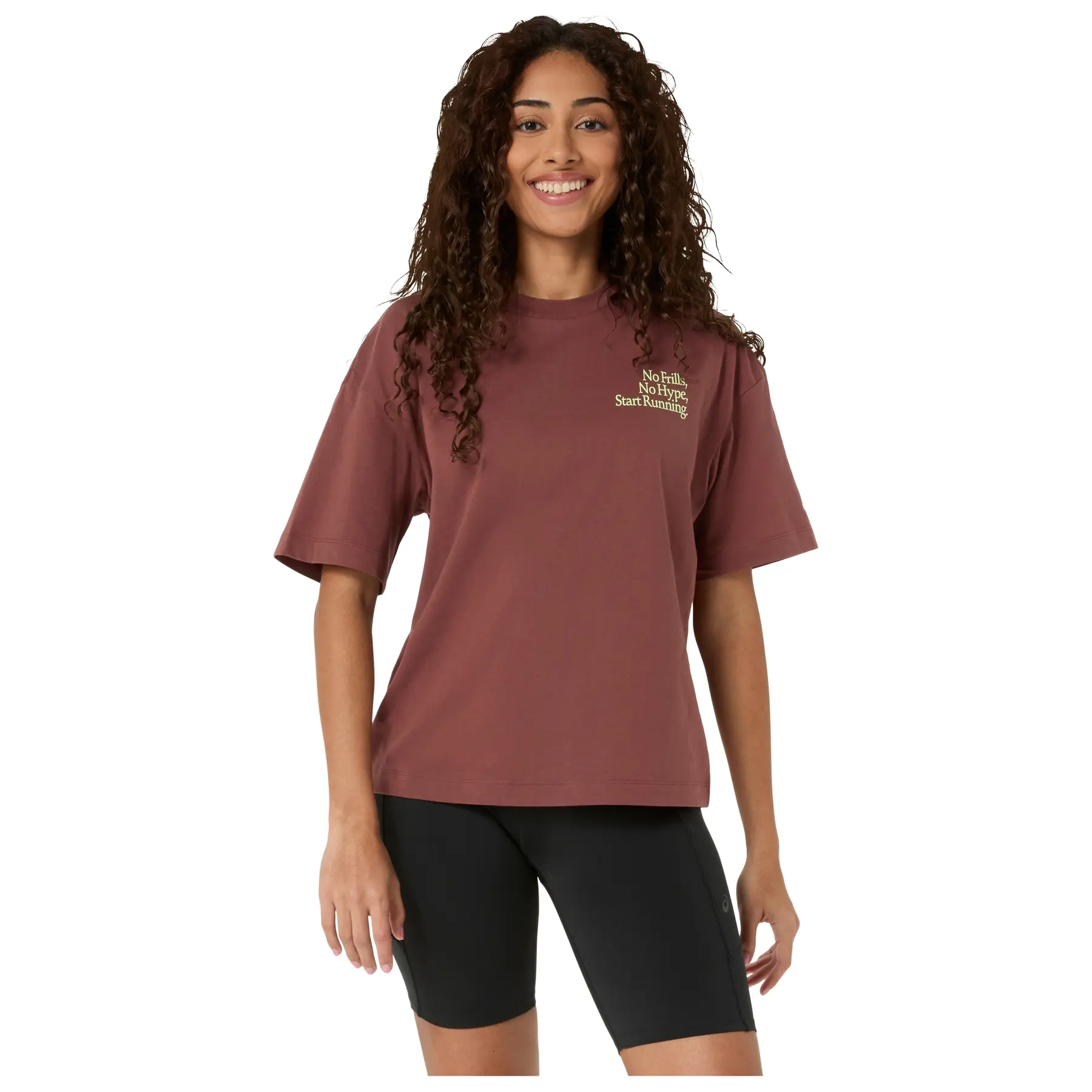 Dames-T-shirt Asics Runner Message Graphic Relaxed