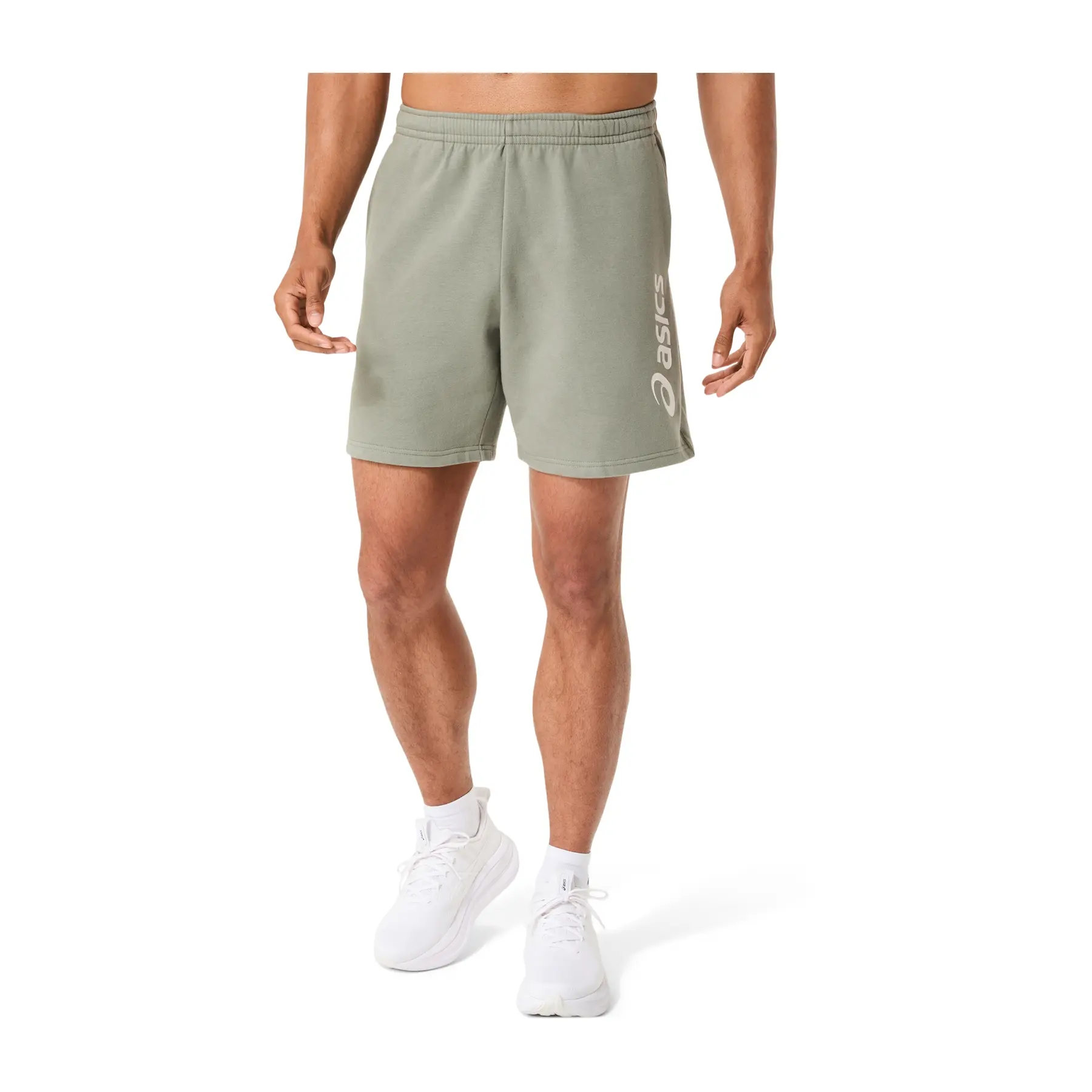 Korte polaire met logo Asics