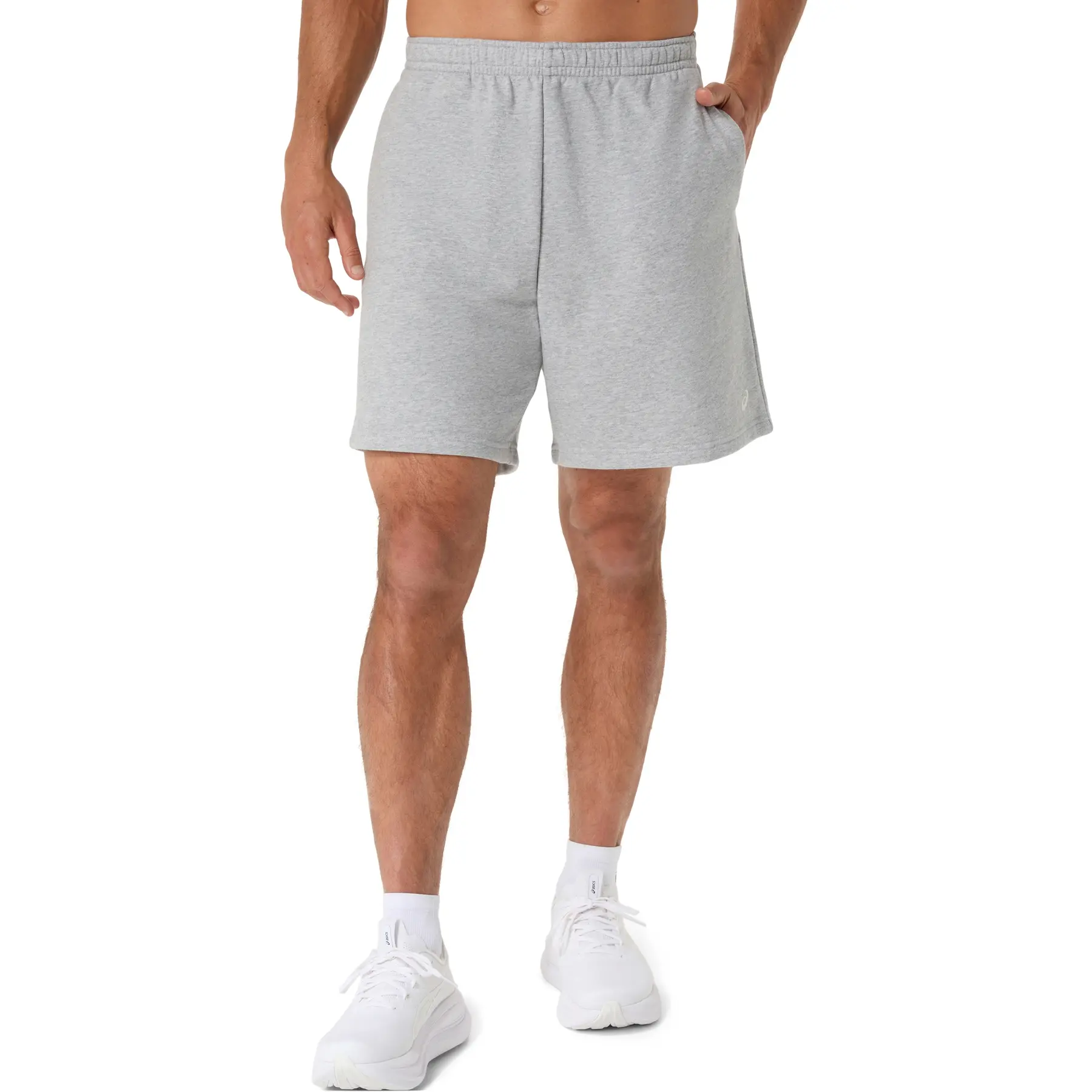 Korte relaxte badstof shorts Asics