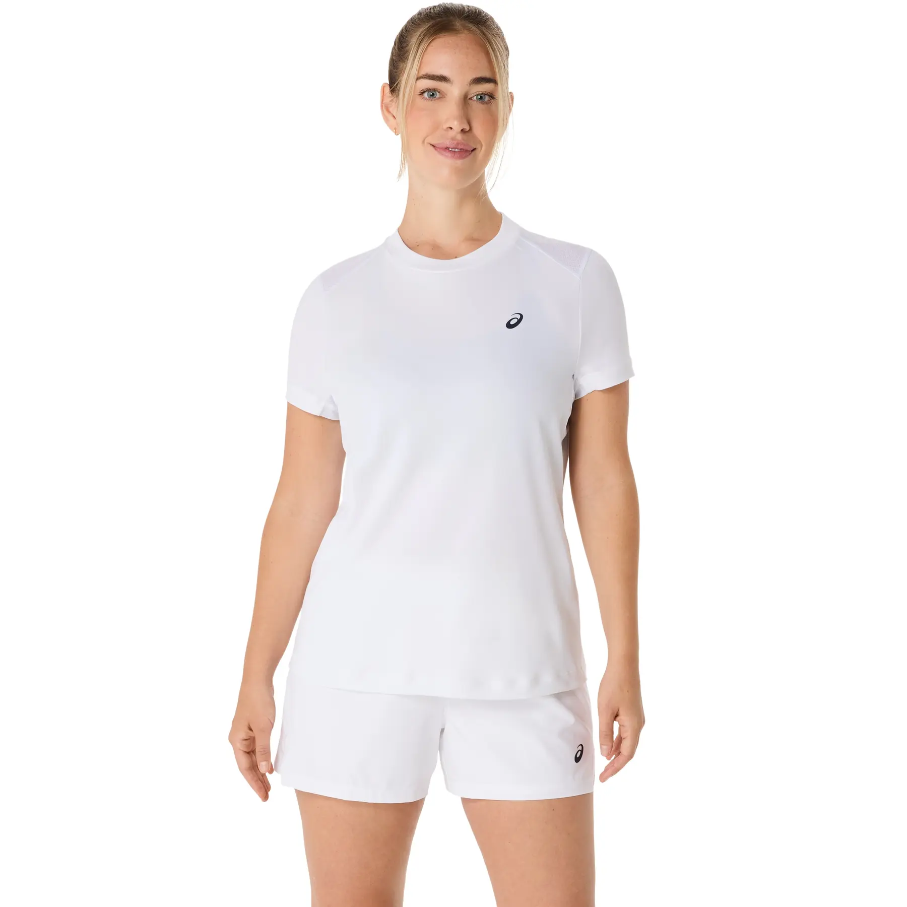 Asics Damen Rosa Shirt Court Ss Top, Größe M In - Bild 3