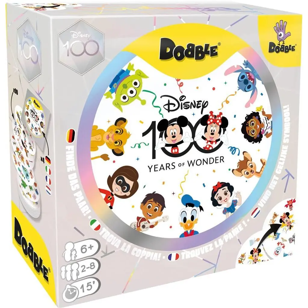 Brettspiele Asmodee Dobble Disney 100 ans de Merveilles