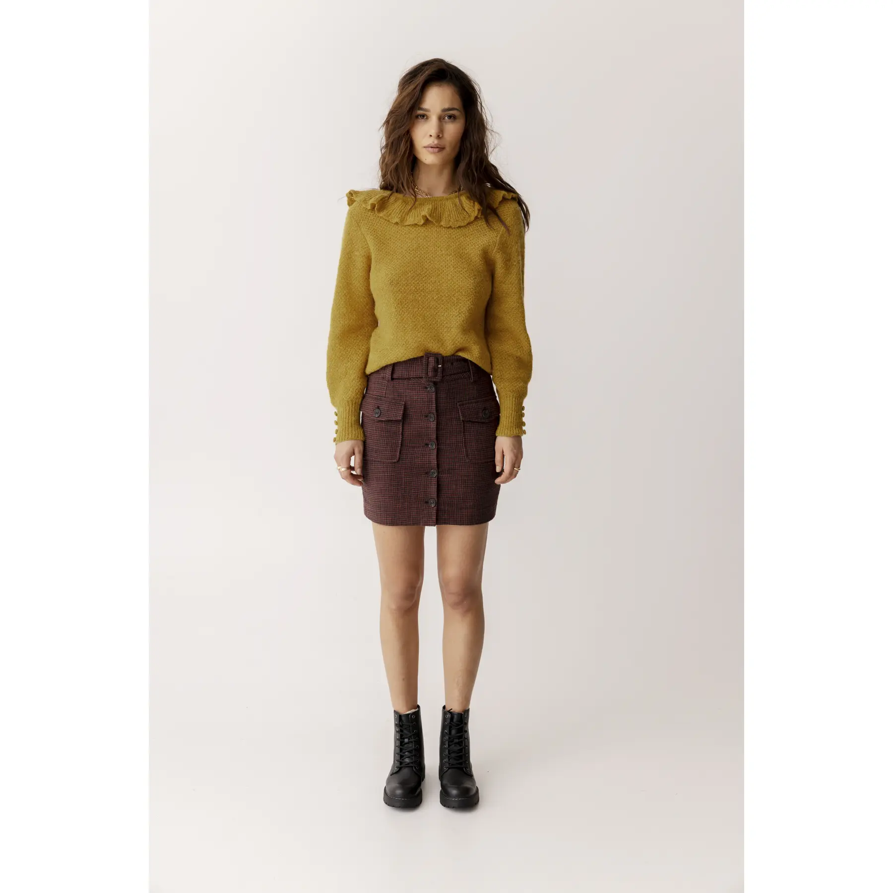 Gonna corta da donna con bottoni Atelier Rêve Irelise