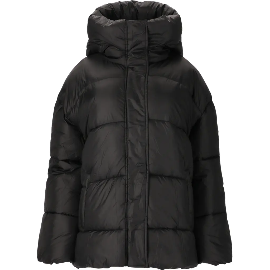 Daunenjacke mit Kapuze, Damen Athlecia Shaja - Farbe: Noir