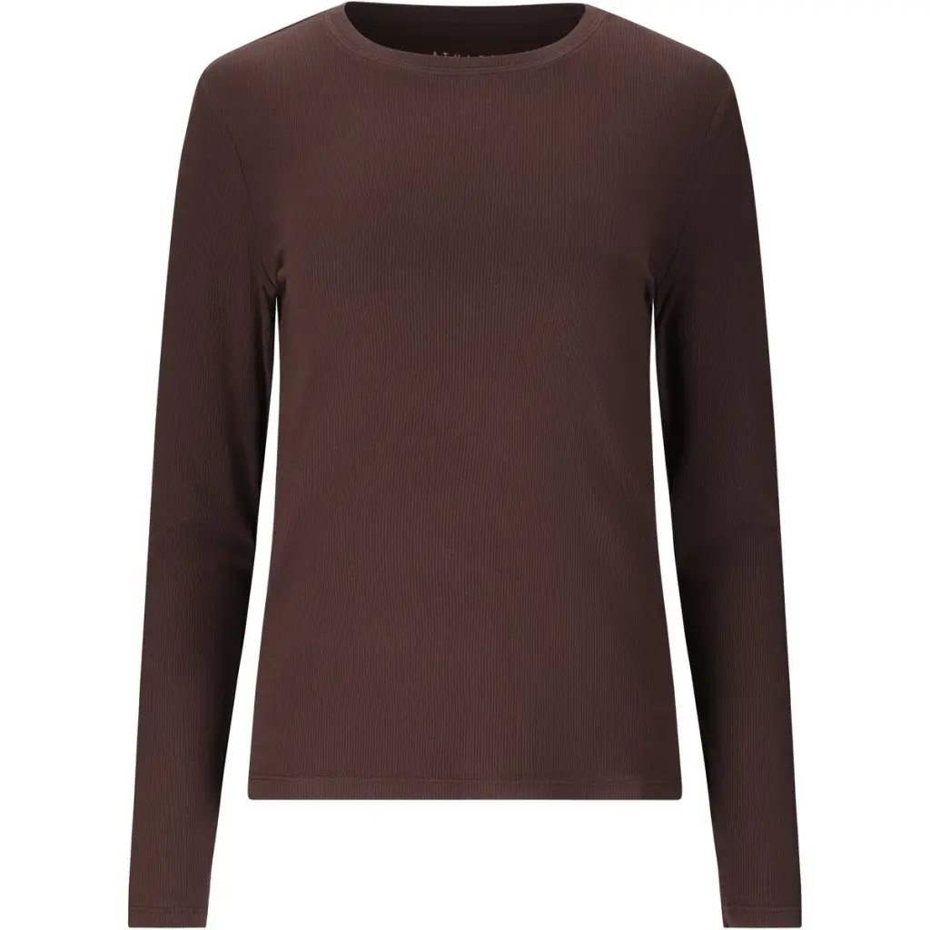 Langarmshirt Athlecia Tinashe V2 - Farbe: Marron