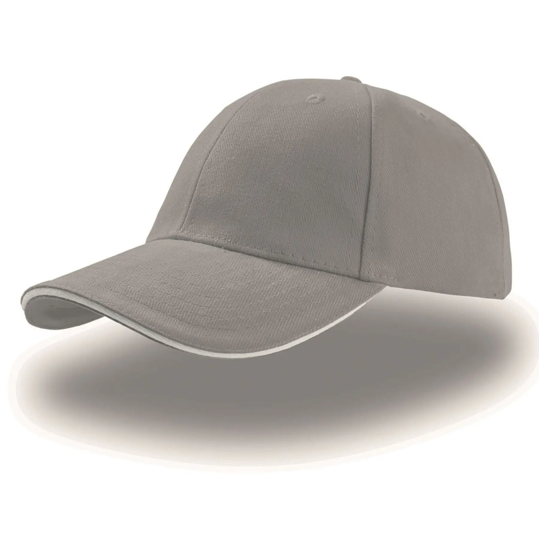 Atlantis Headwear Unisex Gris 6-Panel Baseball Cap Liberty Sandwich