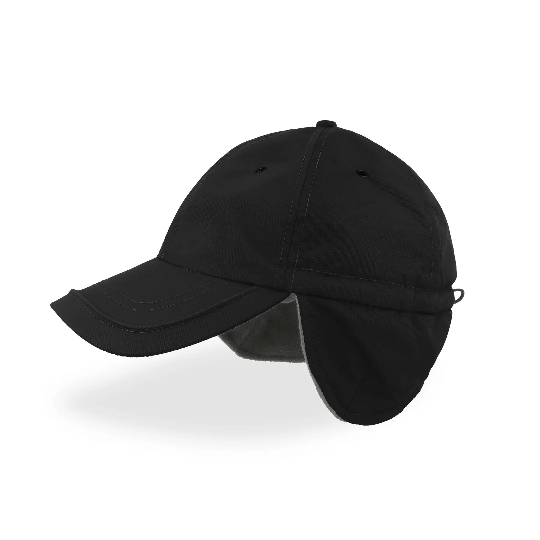 Atlantis Headwear Unisex Noir Winter Baseball Cap Techno Flap-S