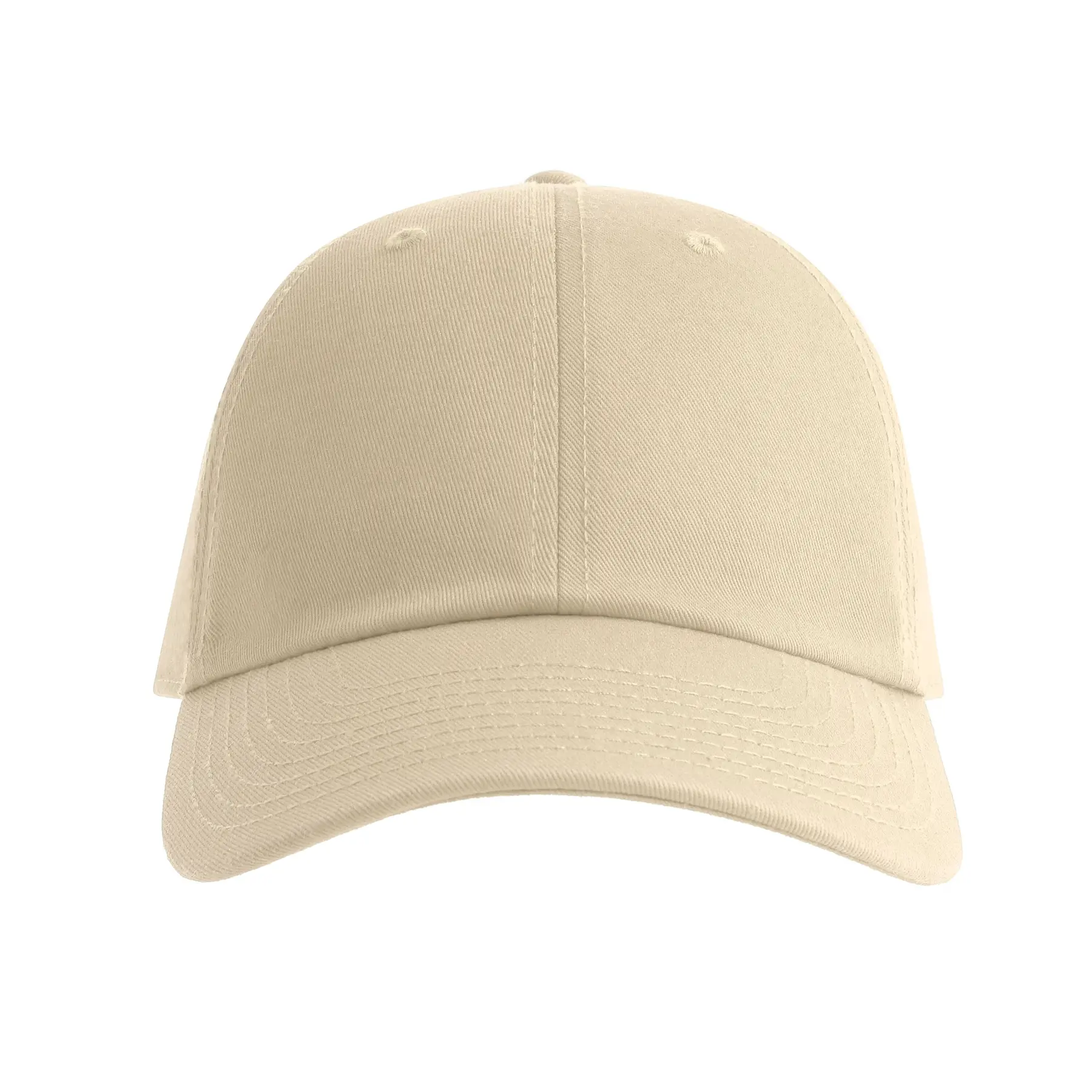 Atlantis Headwear Beige 6-Panel Baseball Cap Dad Hat-S