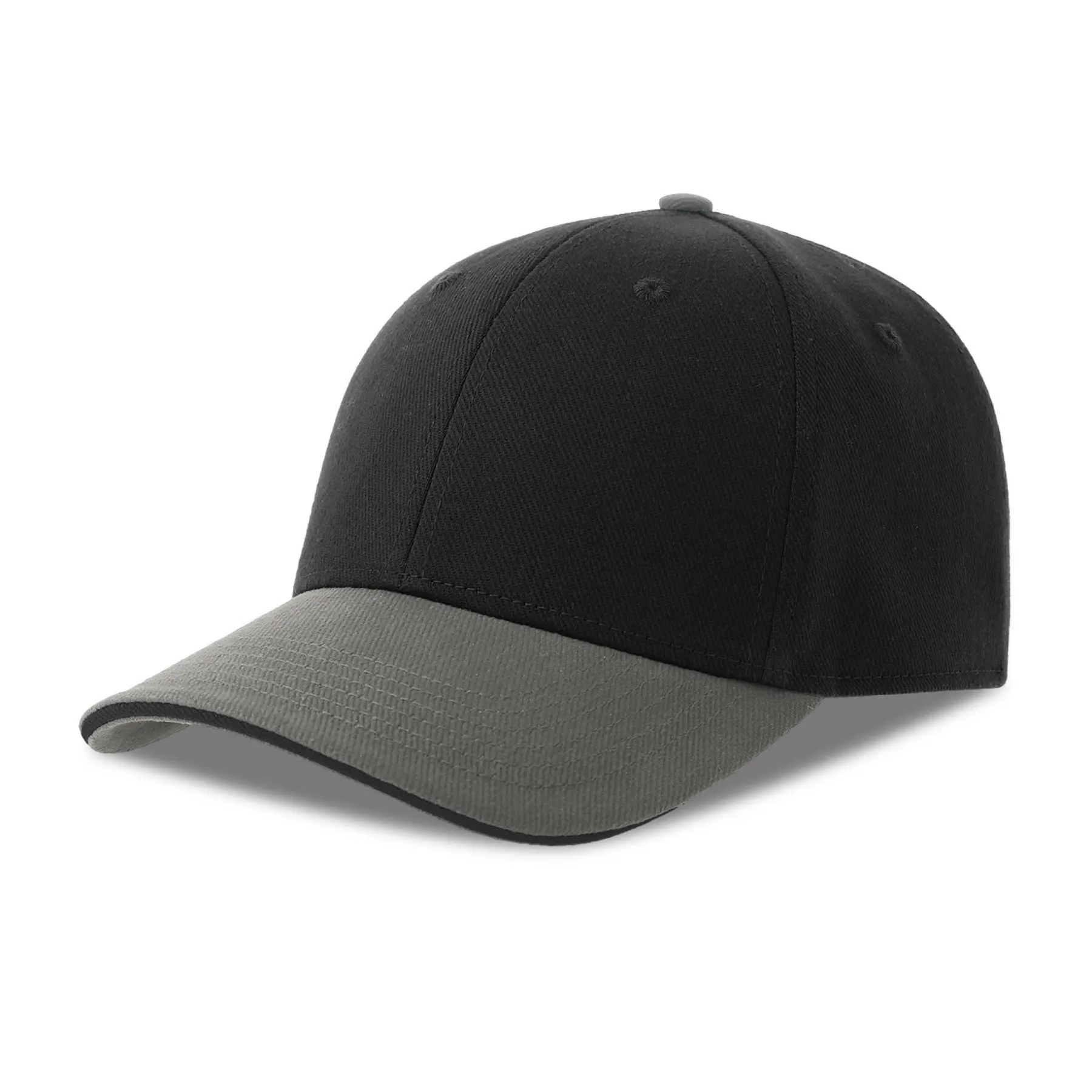 Atlantis Headwear Noir 6-Panel Baseball Cap Liberty Sandwich-S