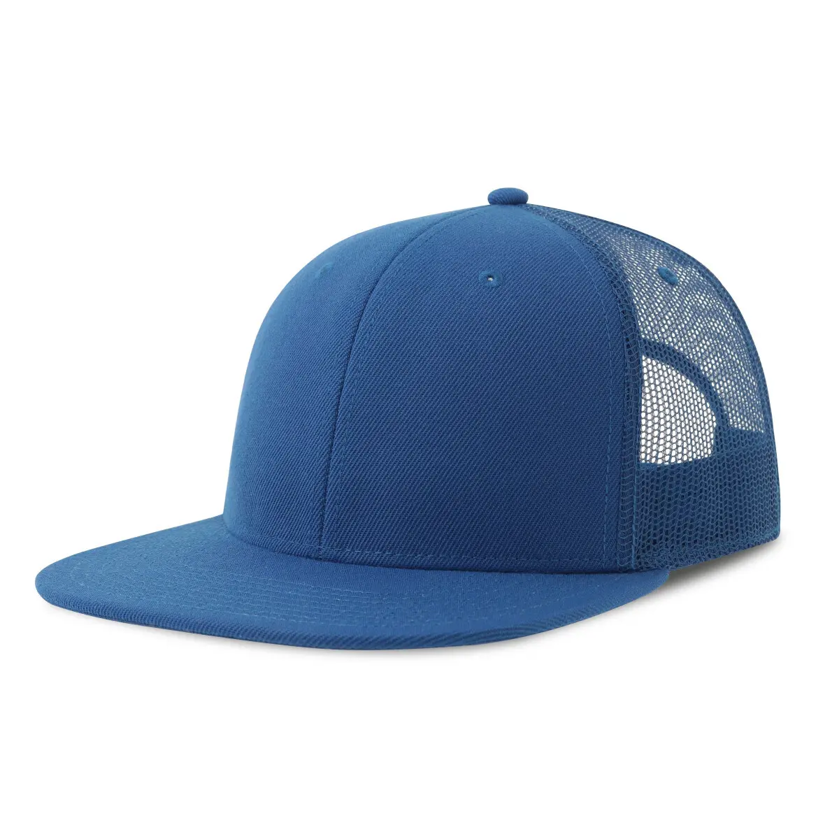 Atlantis Headwear Bleu Snapback-Trucker-Cap Mesh-S