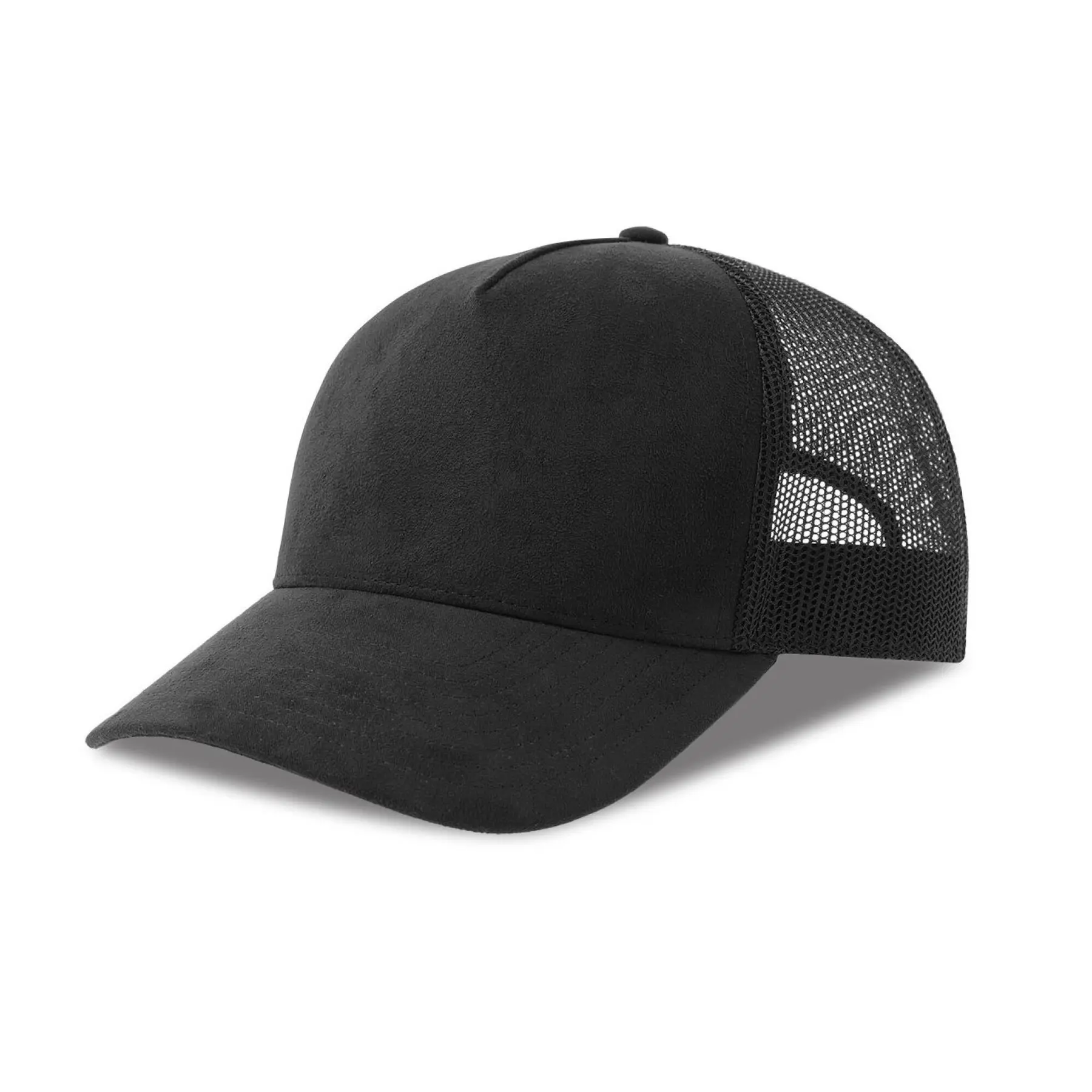 Faux-Suede Trucker Cap Atlantis Headwear RAPPER-S
