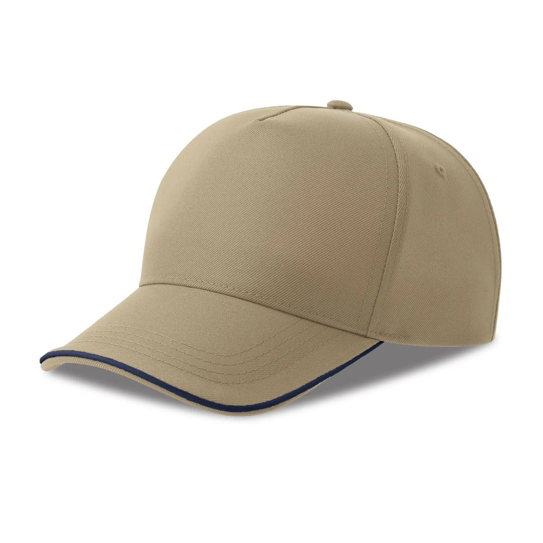 5-Panel Baseball Cap Atlantis Headwear Recy Piping