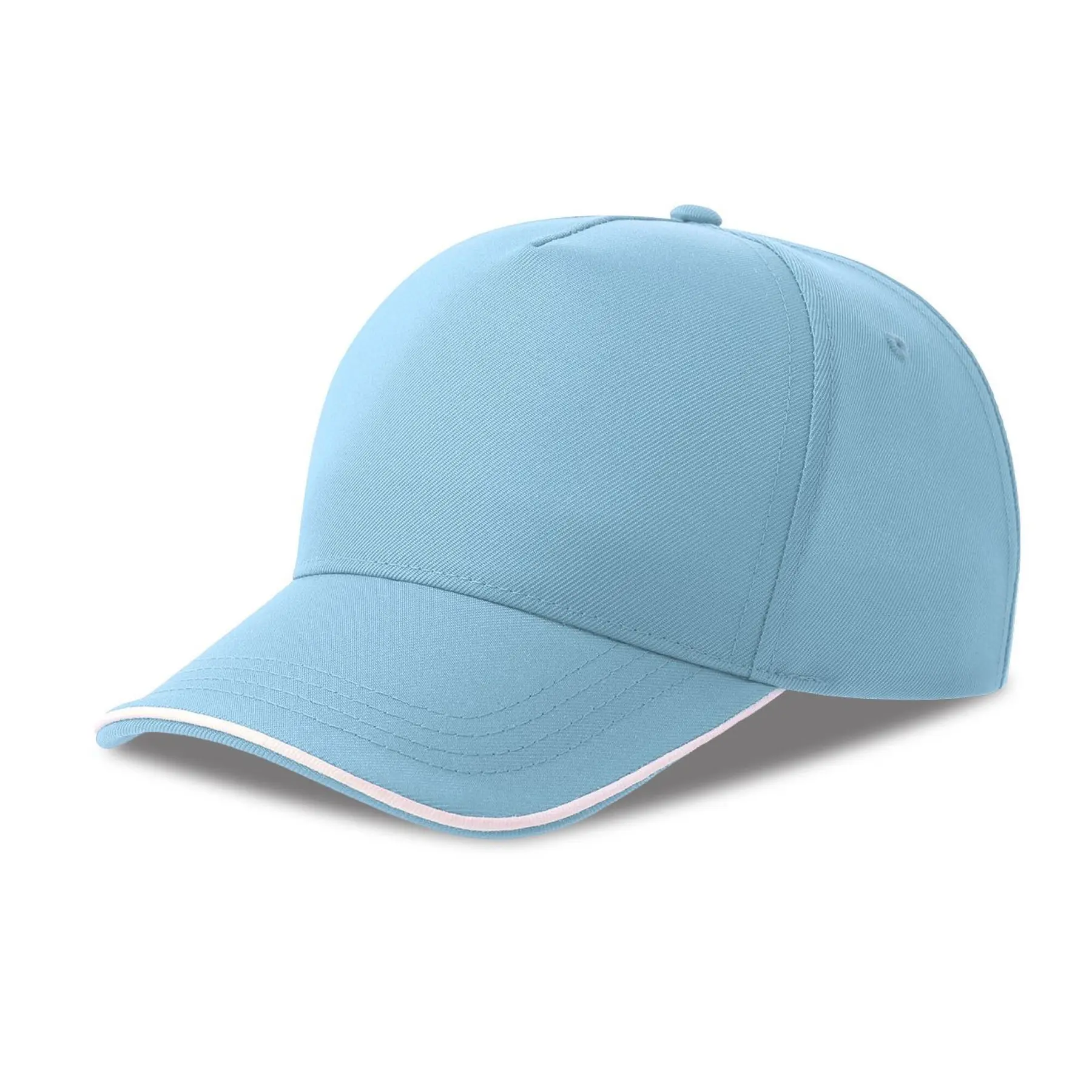5-Panel Baseball Cap Atlantis Headwear Recy Piping