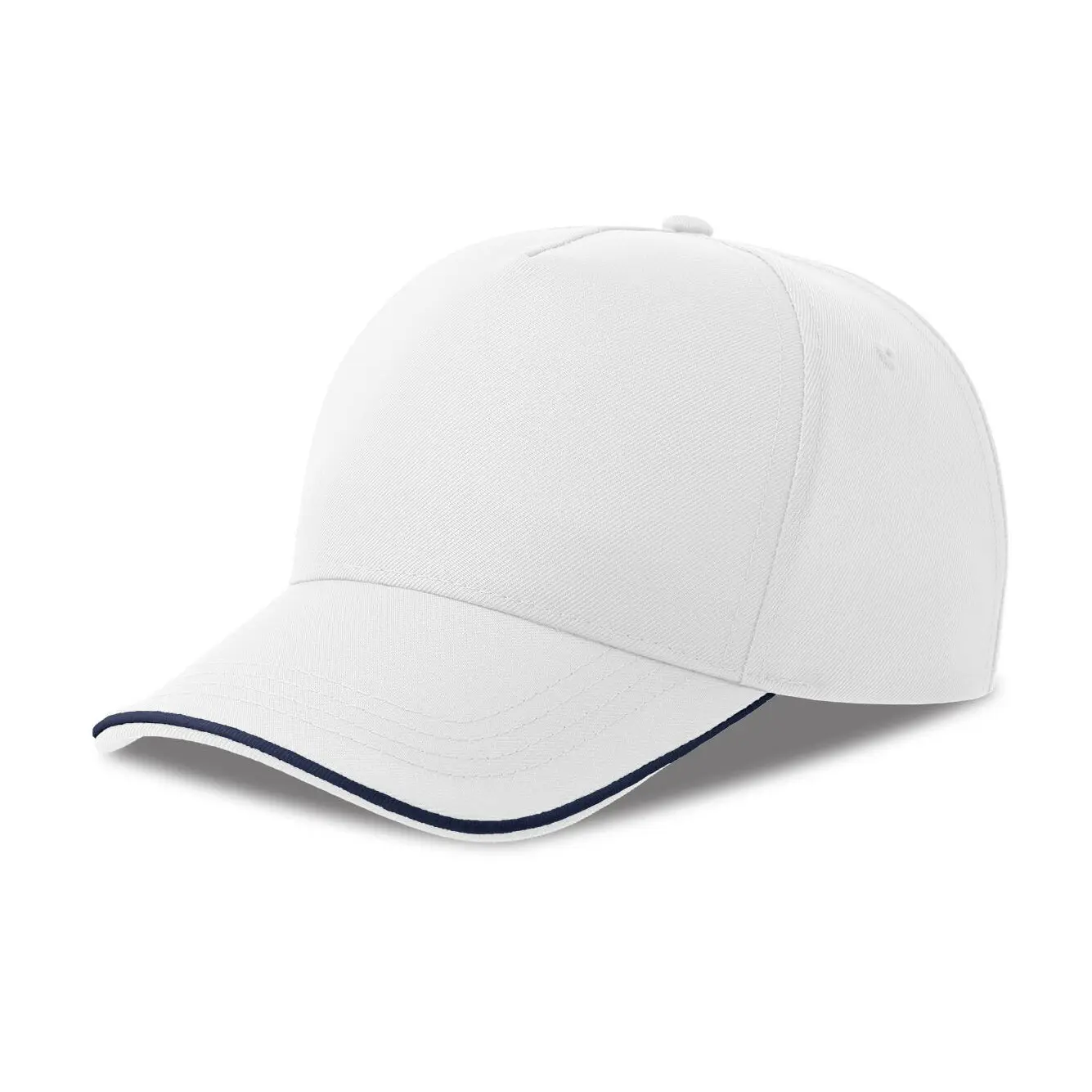 5-Panel Baseball Cap Atlantis Headwear Recy Piping