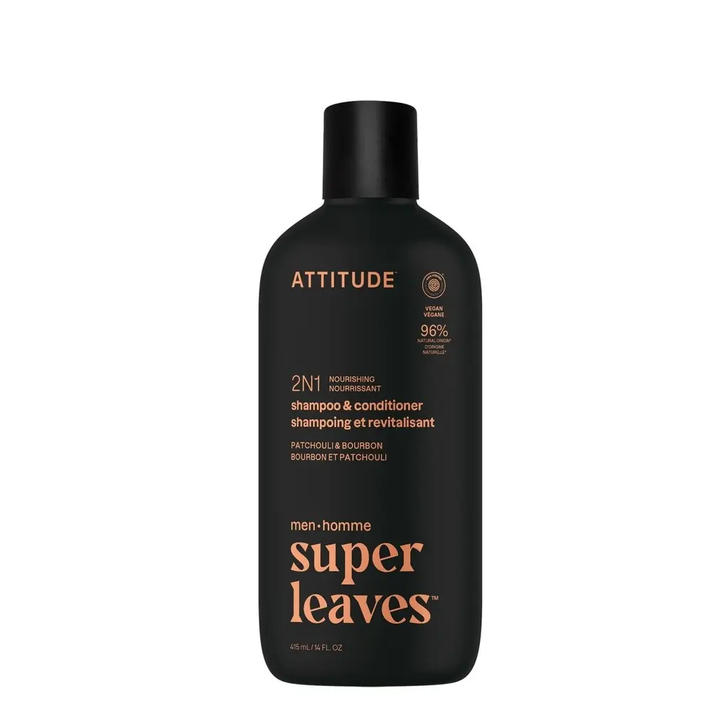 Shampoo 2 en 1 Attitude Super Leaves Patchouli & Bourbon