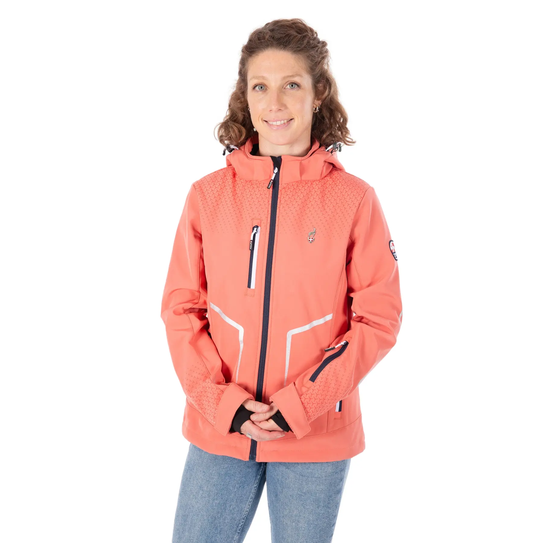Dames softshell jas Aulp Curry