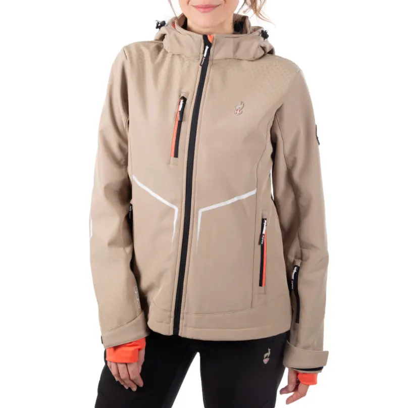 Dames softshell jas Aulp Curry