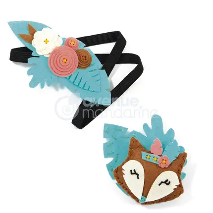 Boîte créative de 3 bijoux en feutrine Avenue Mandarine