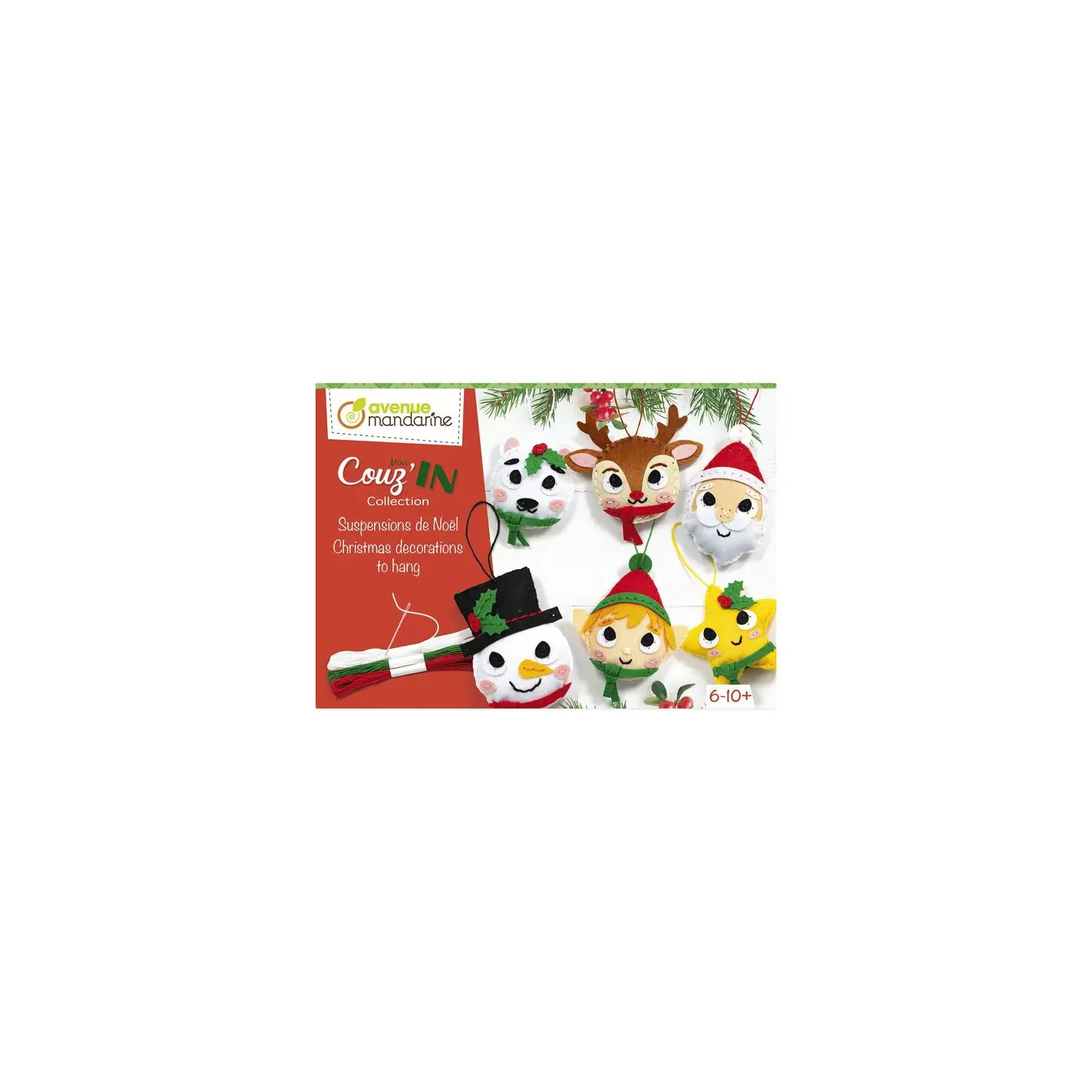 Kreative Aktivitäten mini couz'in Weihnachtsaufhänger Avenue Mandarine