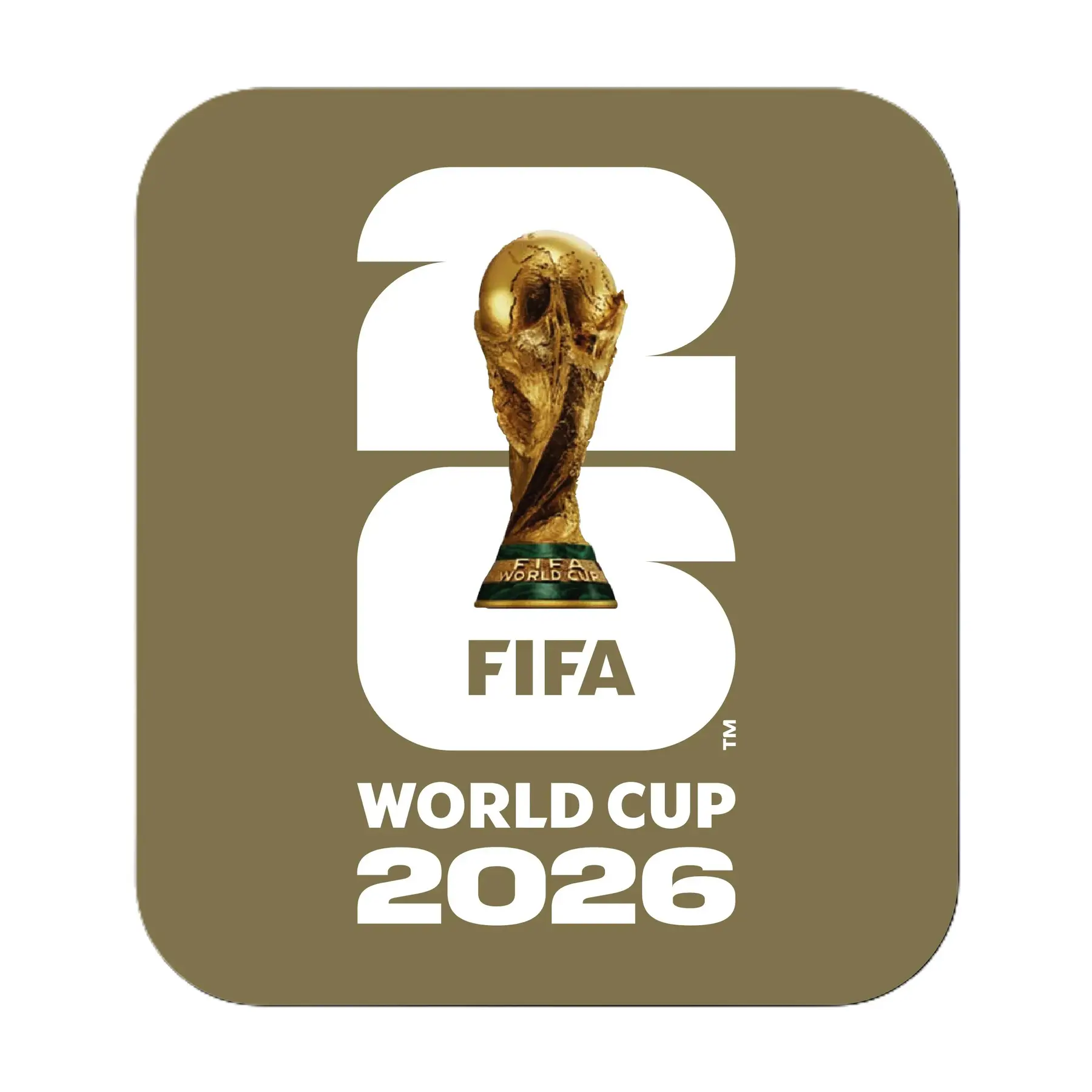 Badge Coppa del Mondo 2026 Winners Fond Doré écriture blanche
