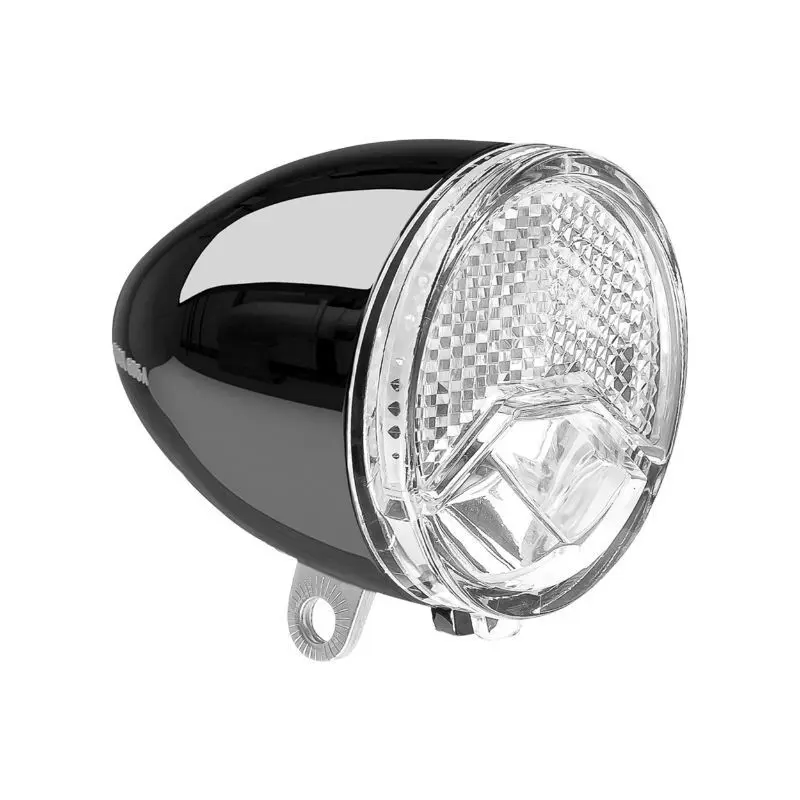 fietslamp vooraan op spatbord retro design Axa-Basta VAE E-Bike 606 15Lux 6-48V