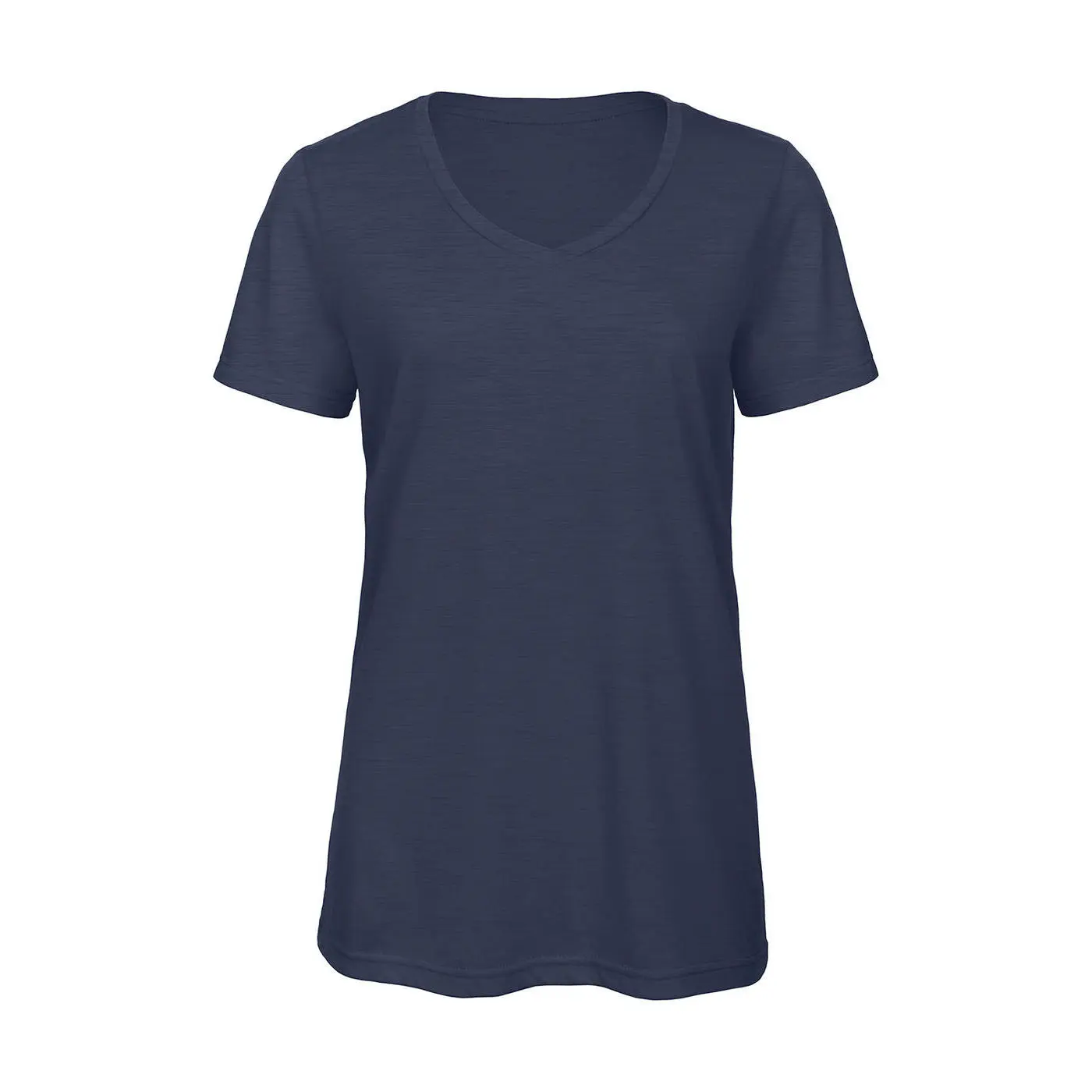 T-Shirt aus Mix von drei Materialien Damen B&C