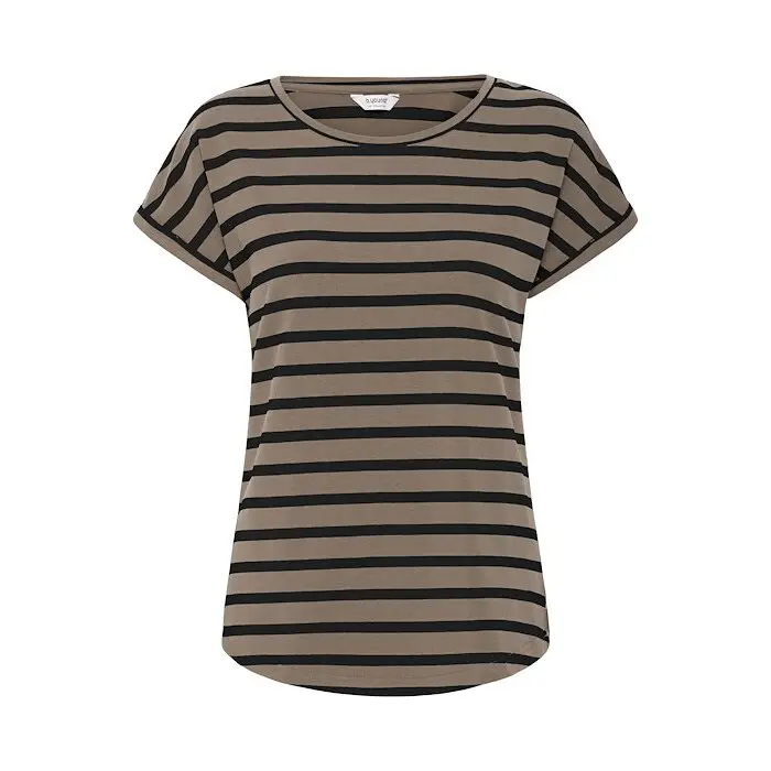 T-shirt col O donna b.young Pamila