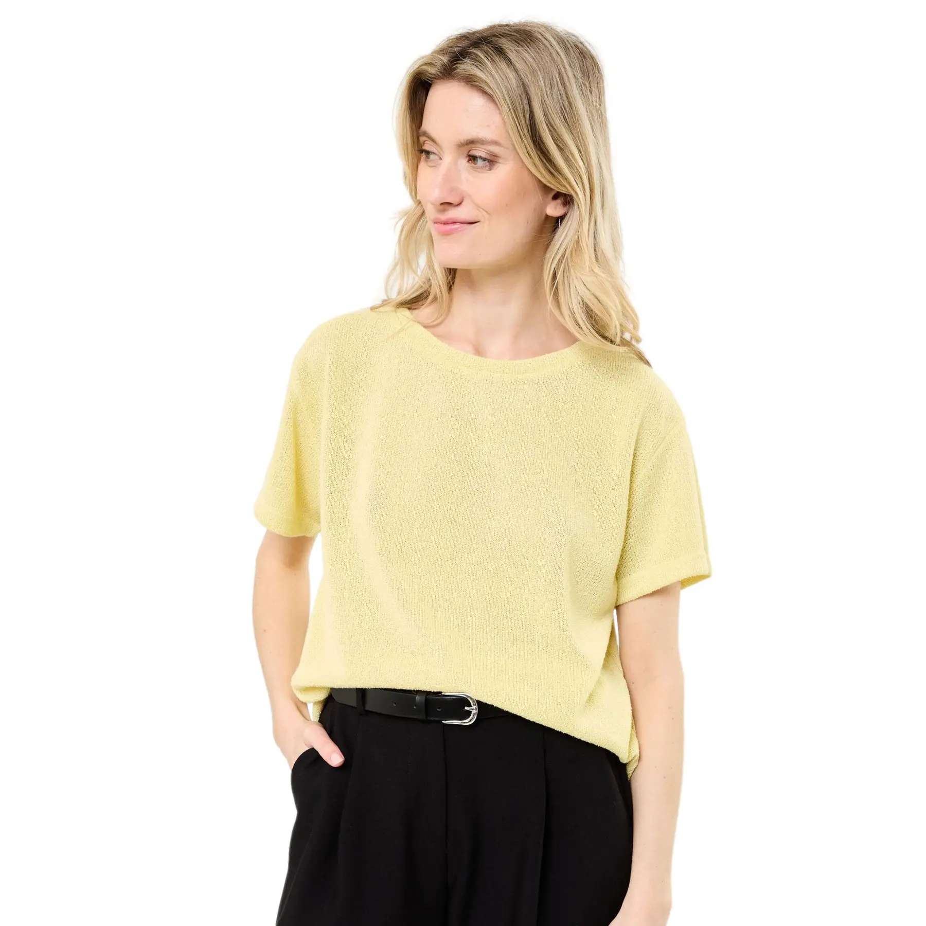 B.young Damen Gelb T-Shirt Sif