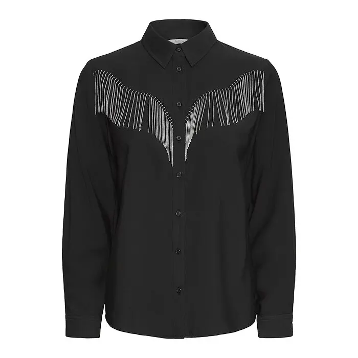 Camicia a maniche lunghe con decorazione donna b.young Himaja