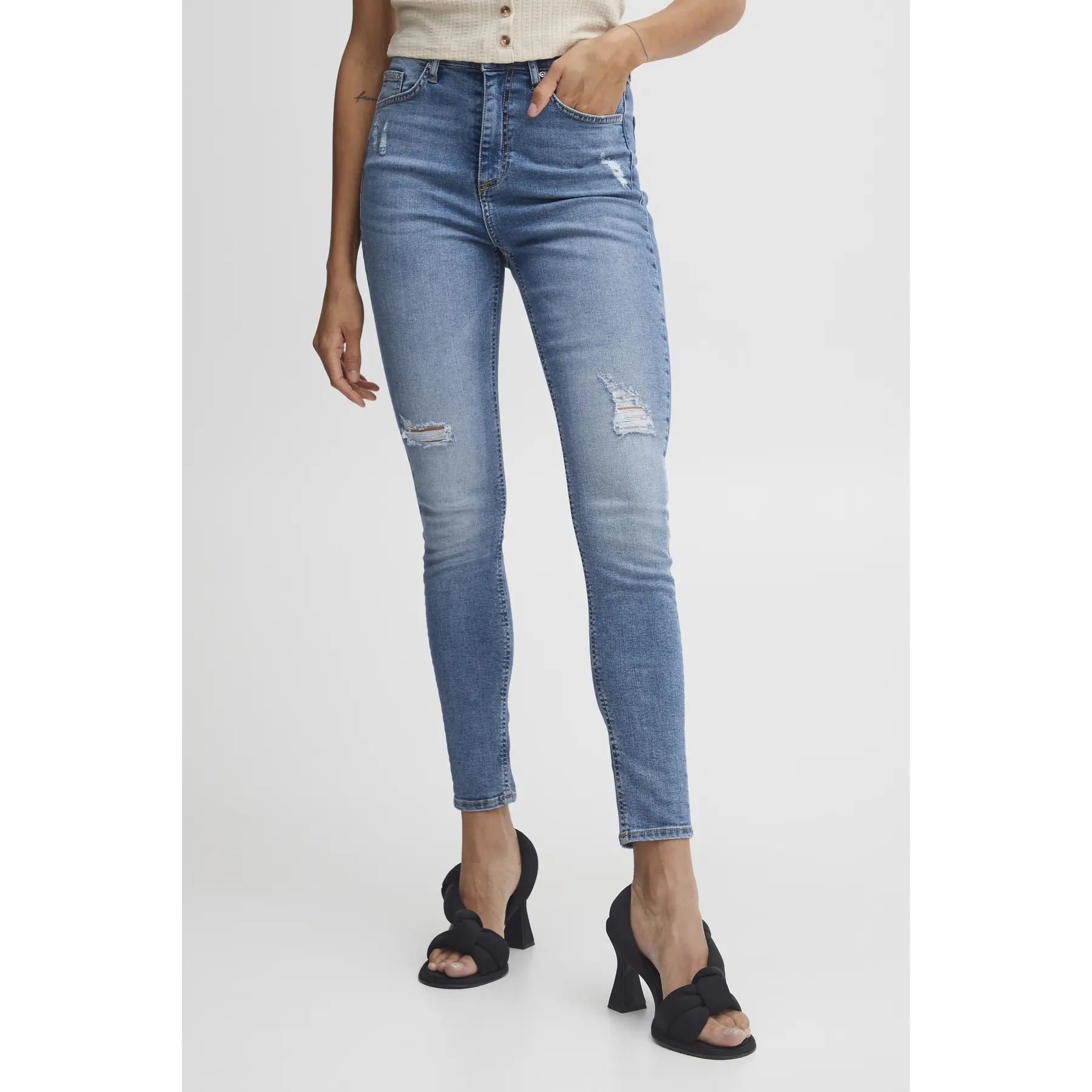 Jeans donna a vita alta b.young Lola Kristen