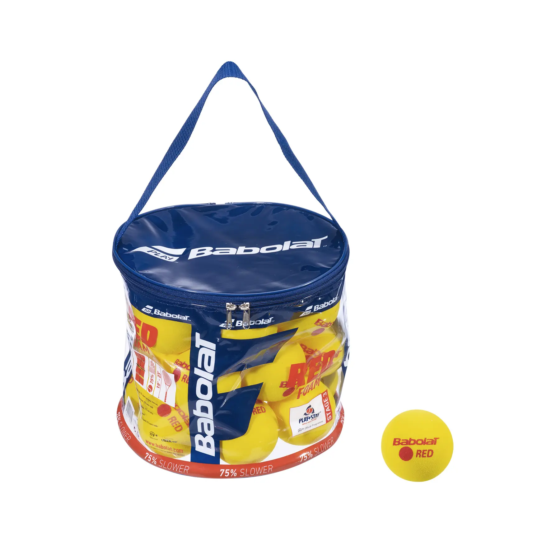 24er Set Tennisbälle Babolat Red Foam