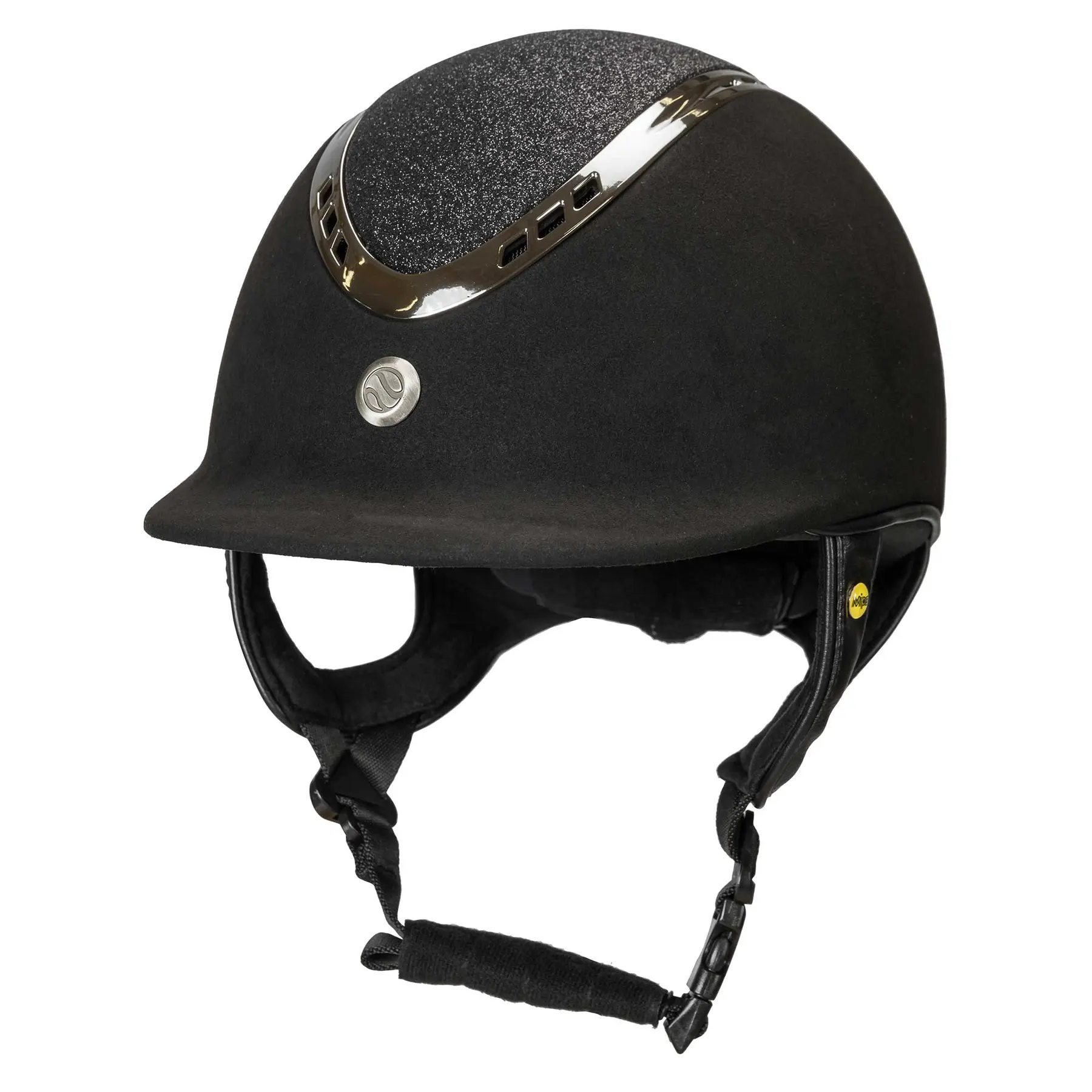 Casco da equitazione in microfibra con pomello Back on Track EQ3 Pardus