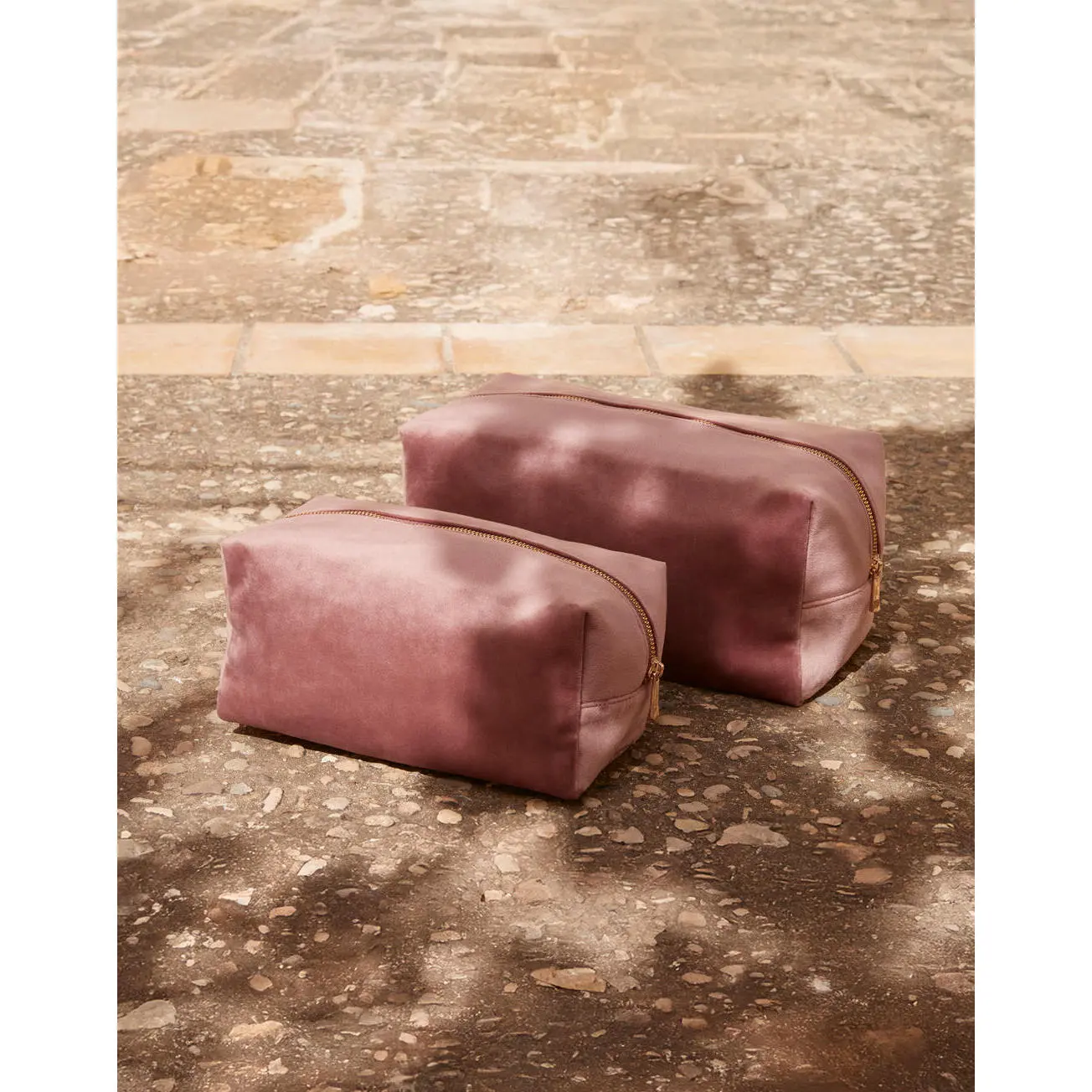 Velour Kulturbeutel für Damen Bag Base