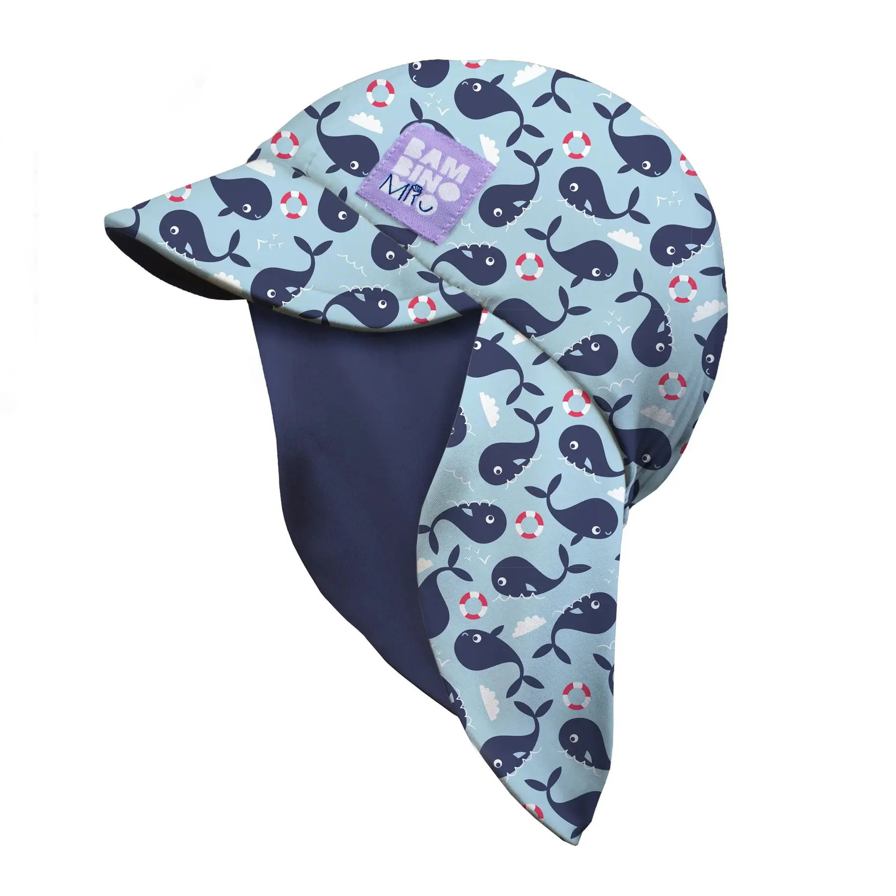 Bonnet de bain réversible Baie des baleines Bambino Mio
