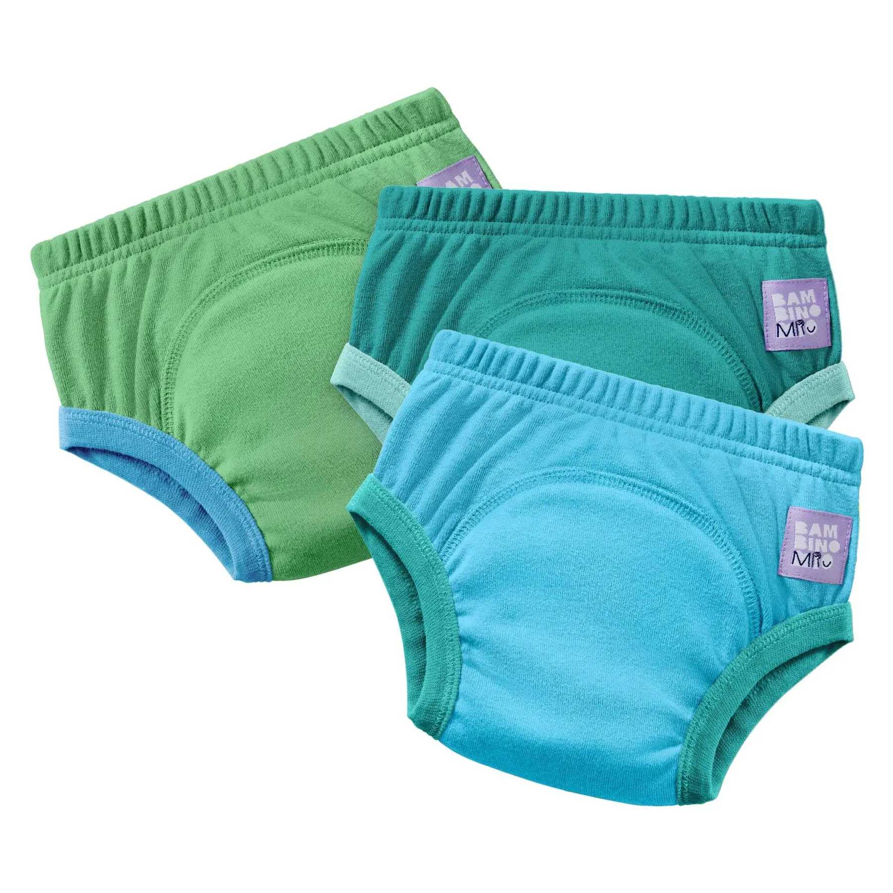 Culotte d'apprentissage Lavable Bleu bébé Bambino Mio (x3)