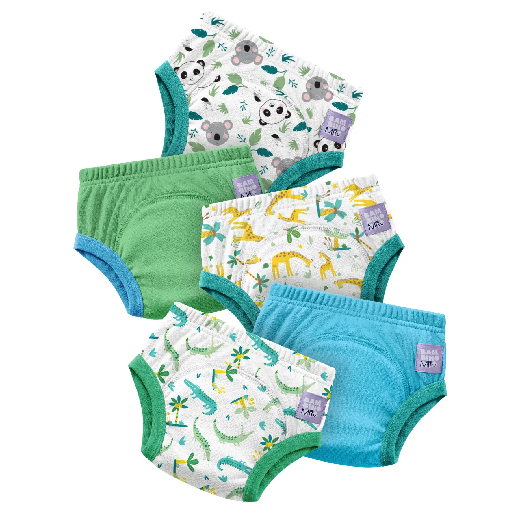 Culotte d'apprentissage Lavable Aventure Sauvage bébé Bambino Mio (x5) Culotte d'apprentissage Lavable Aventure Sauvage bébé Bambino Mio (x5)