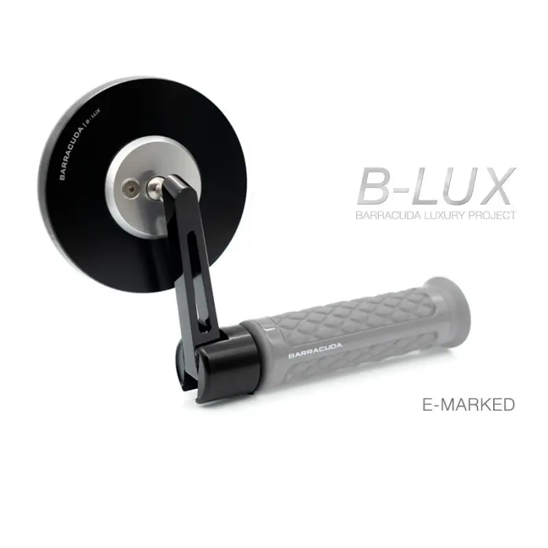 Paar Motorradspiegel Lenkerstummel Barracuda Skin-S/Bar End