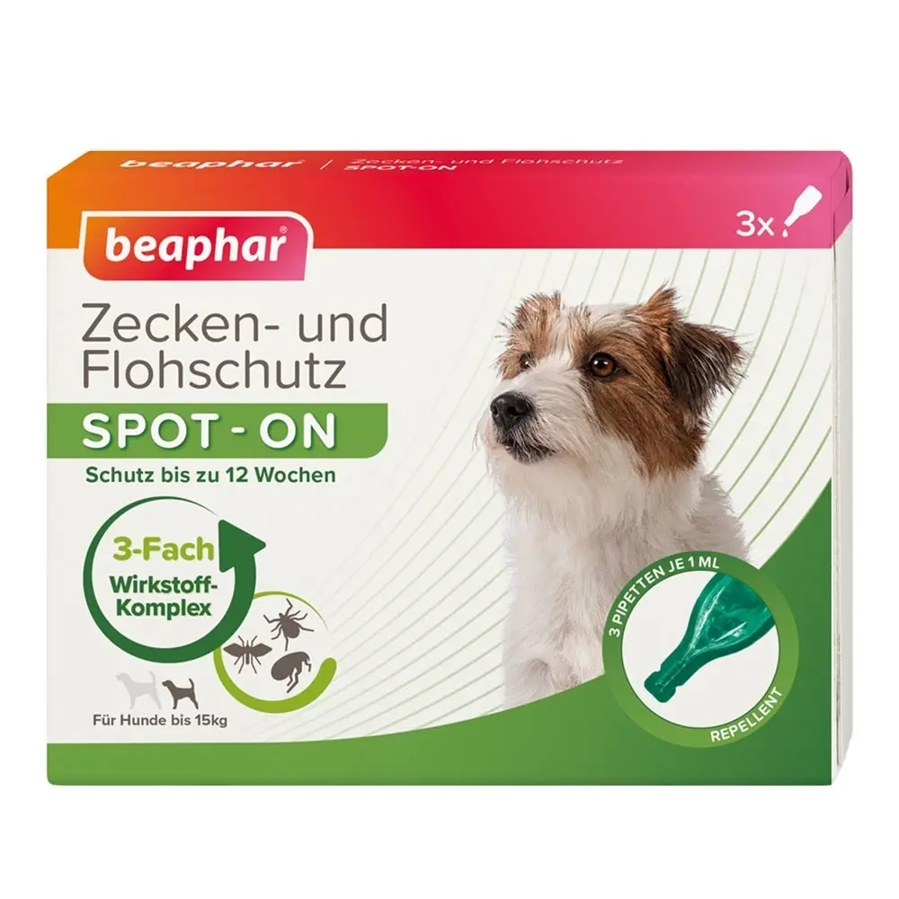 beaphar Zecken- und Flohschutz Spot-ON 3x1ml, für kleine Hunde (bis 15kg) - Bild 5