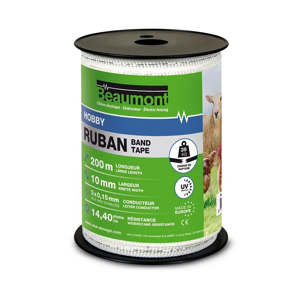 Ruban pour clôture électrique Beaumont Hobby