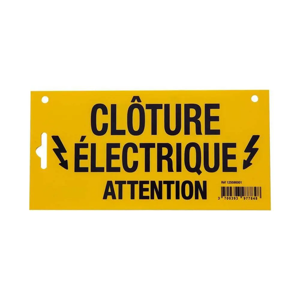 Panneau de signalisation pour clôture Beaumont