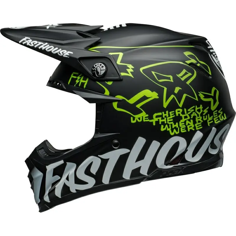 Motorrad-Crosshelm Bell 9S Flex - Fasthouse MC core