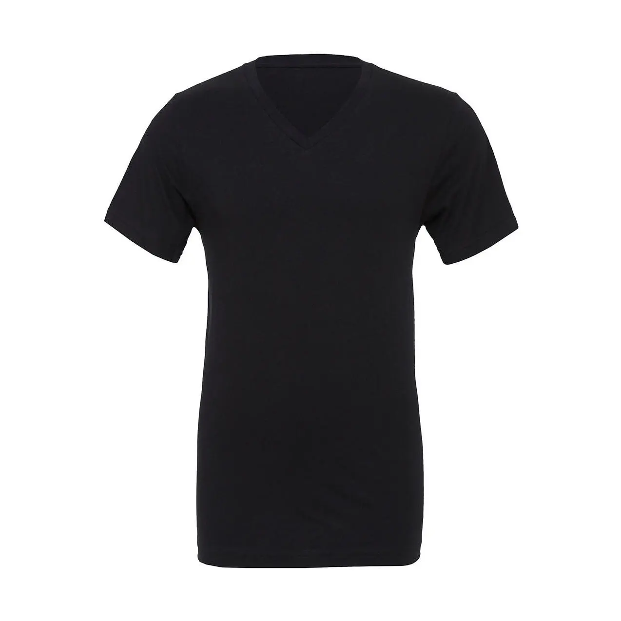 T-Shirt mit V-Ausschnitt aus Jersey Bella + Canvas