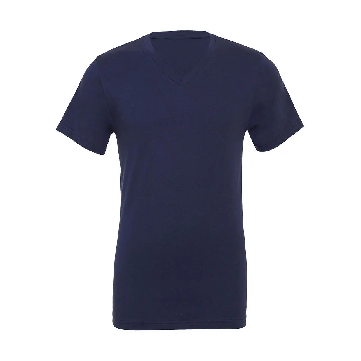T-Shirt mit V-Ausschnitt aus Jersey Bella + Canvas