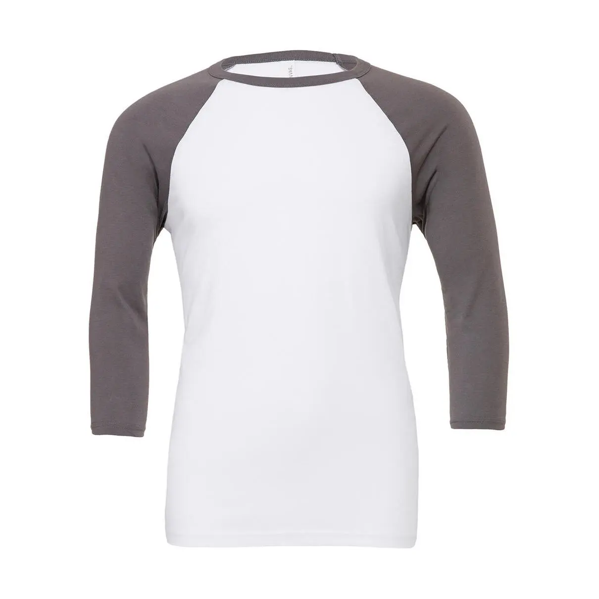 Baseball T-Shirt mit 3/4-Ärmeln Bella + Canvas