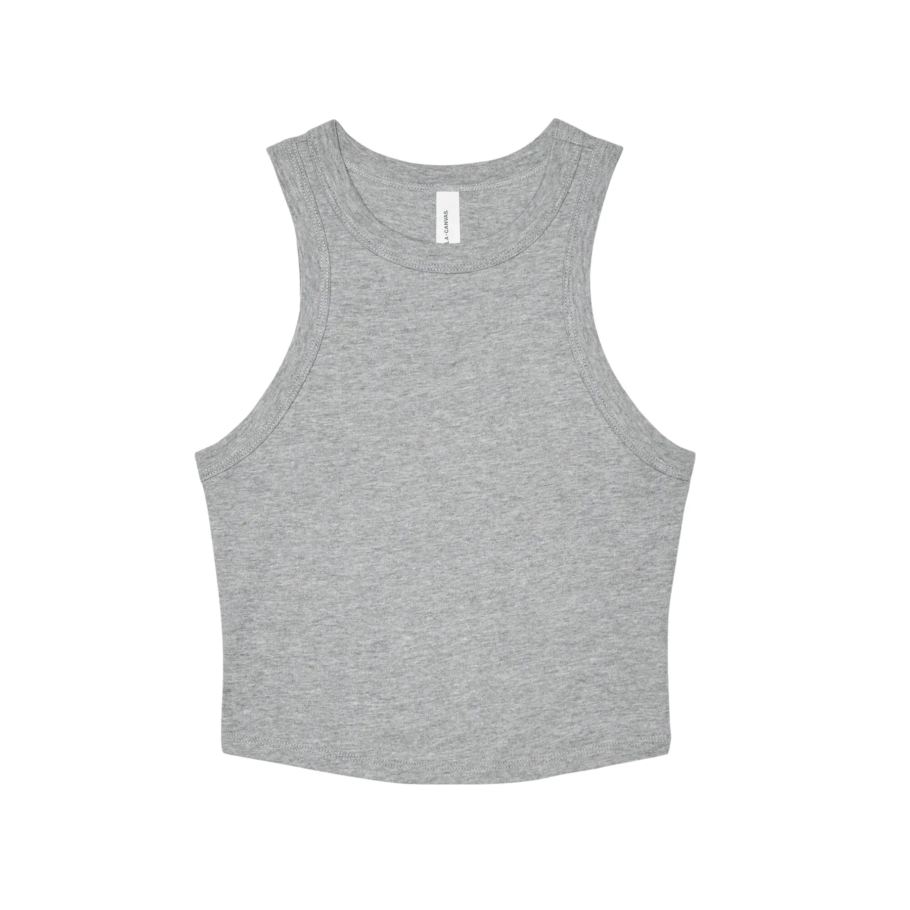 Top, Damen Bella + Canvas Micro Rib