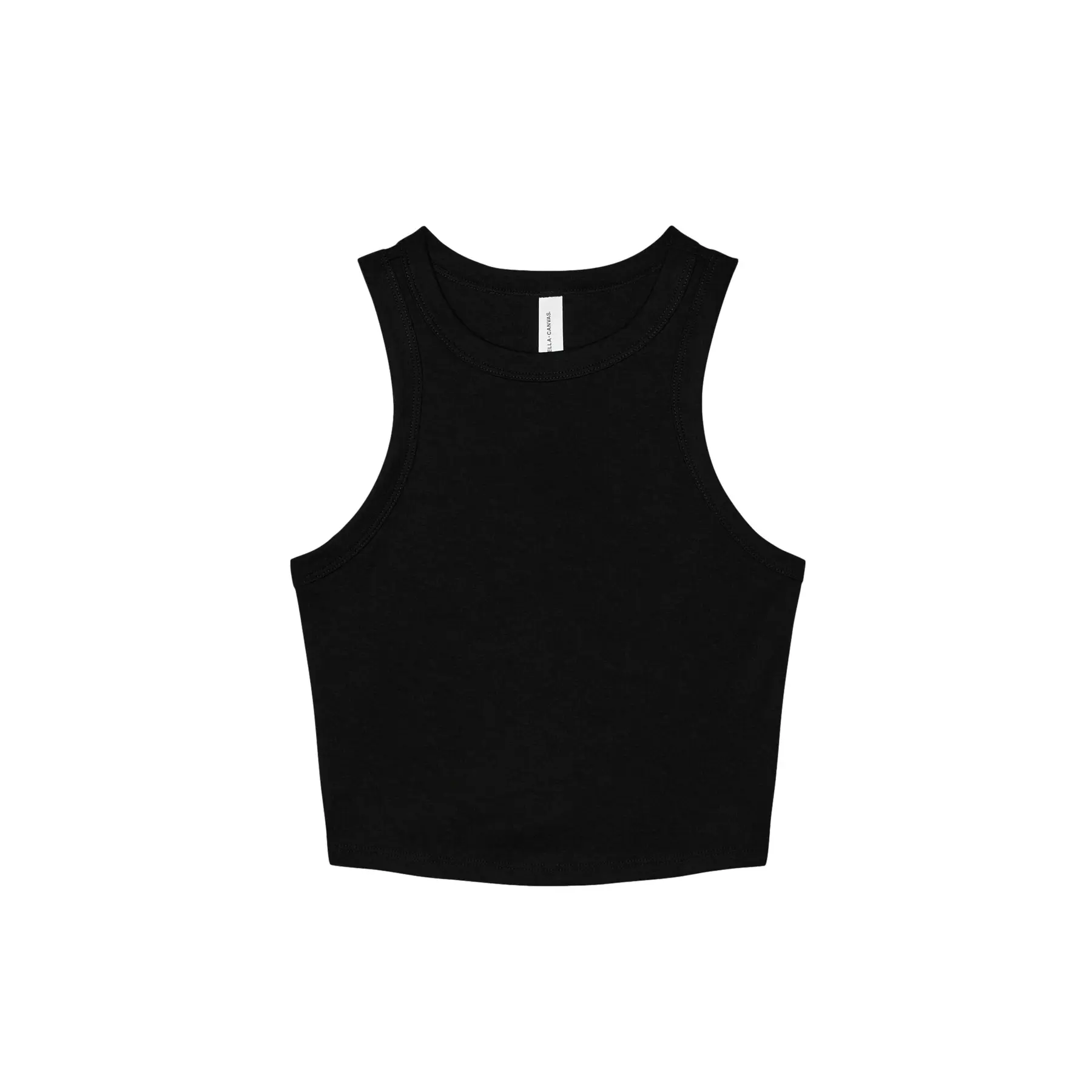 Top, Damen Bella + Canvas Micro Rib