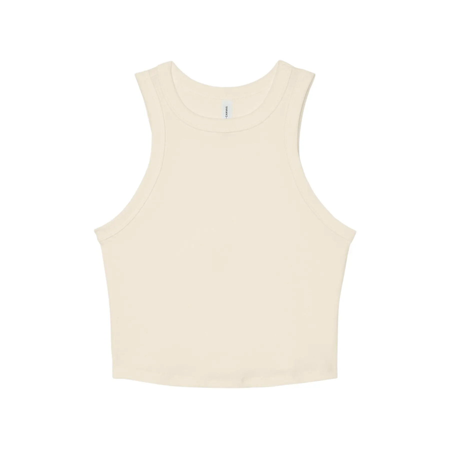 Top, Damen Bella + Canvas Micro Rib