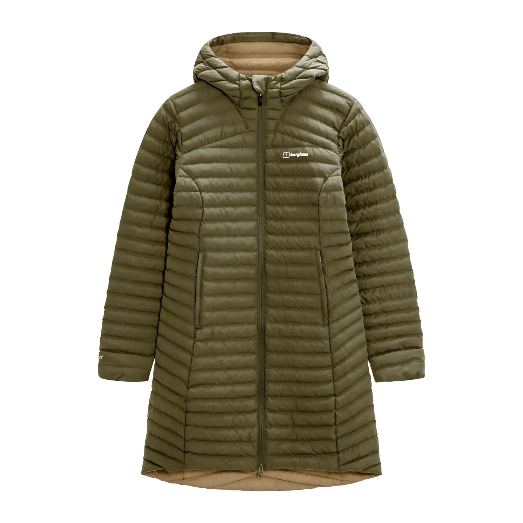 Women's long hooded down jacket Berghaus Nula Micro