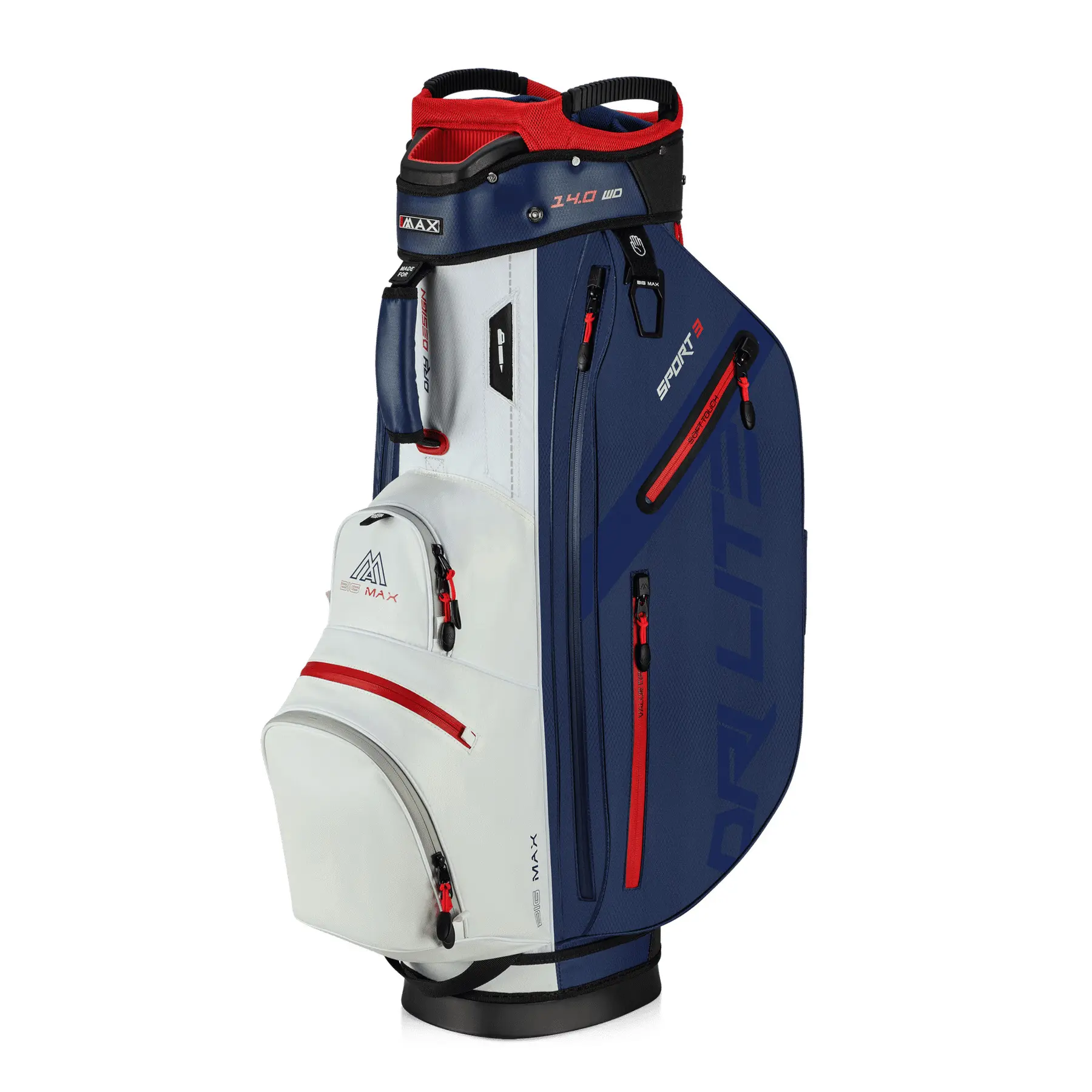 Carrello da golf impermeabile con 14 scomparti Big Max Drilite Sport 3
