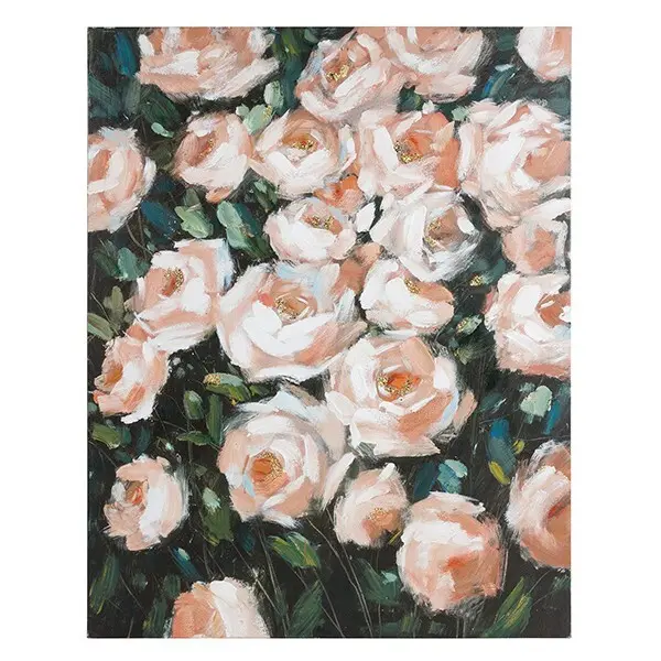Rahmen Öl Rosen Kiefernholz BigBuy Home
